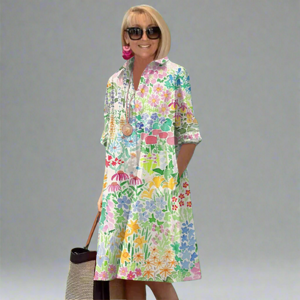Eira | Lightweight Floral Print Summer Dress