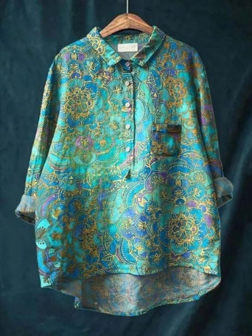 Violet | Elegant blouse with floral print