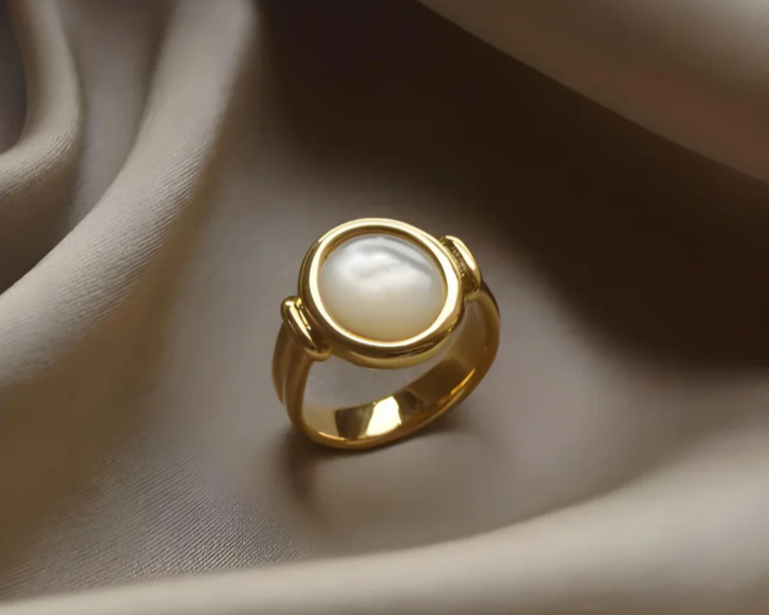 ELEGANT ALL PEARL RING