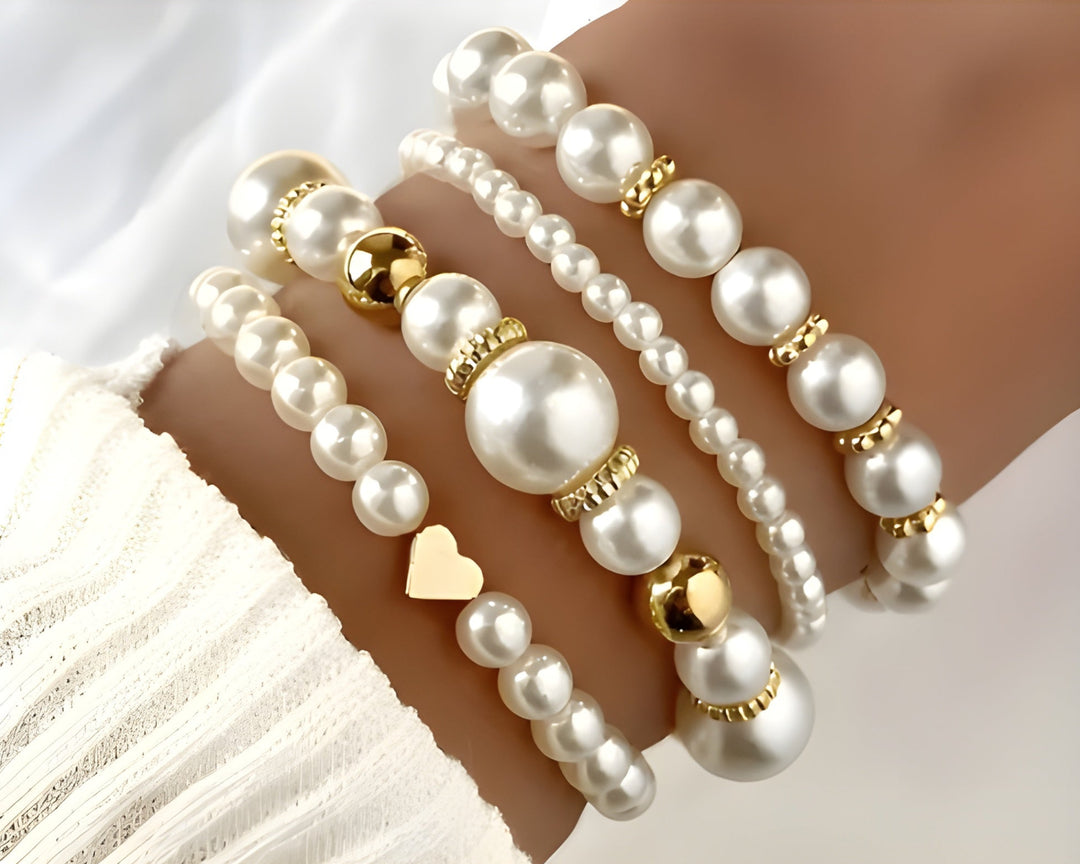 ELEGANCE PEARL BRACELET SET