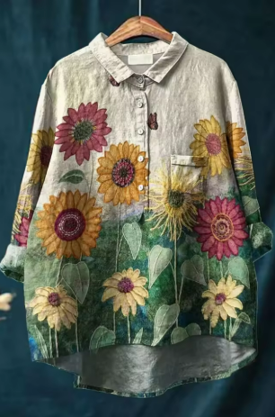 Jade | Floral Shirt with Elegance