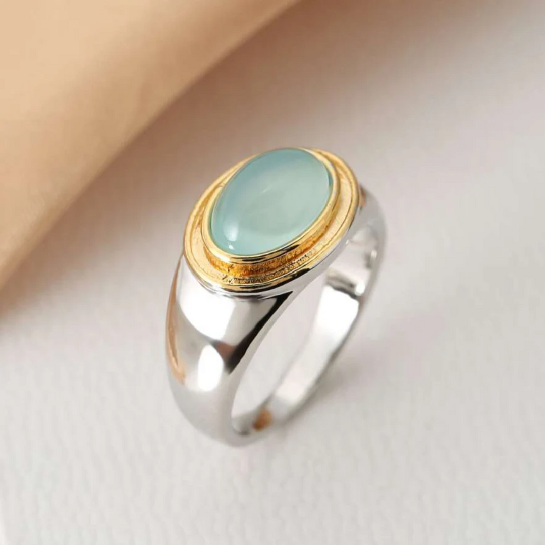 GABI GREEN MOONSTONE RING