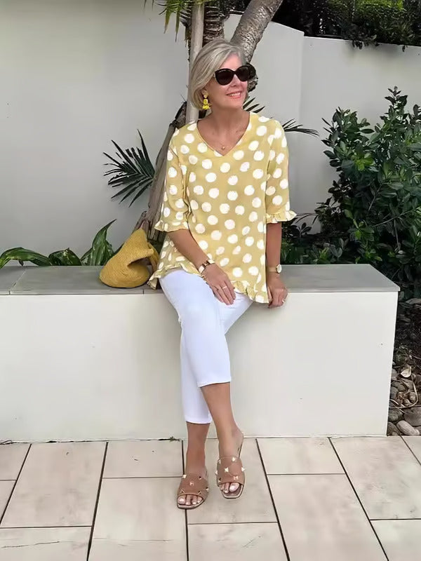 Beth | Stylish V-Neck Blouse