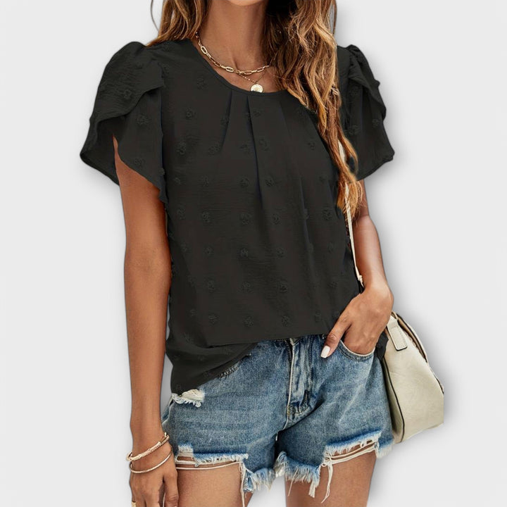 Charlotte – La blouse parfaite en Swiss-Dot