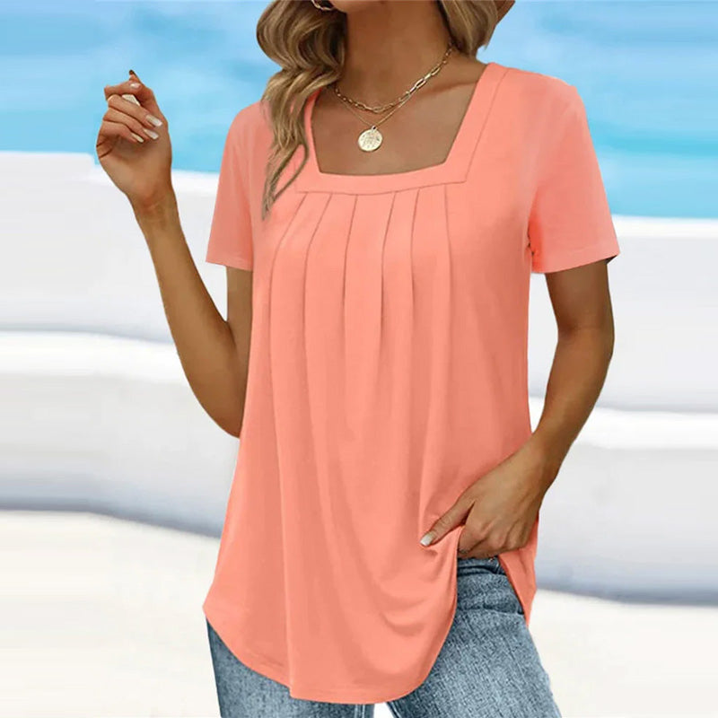 Brenda | Elegant Pleated Blouse