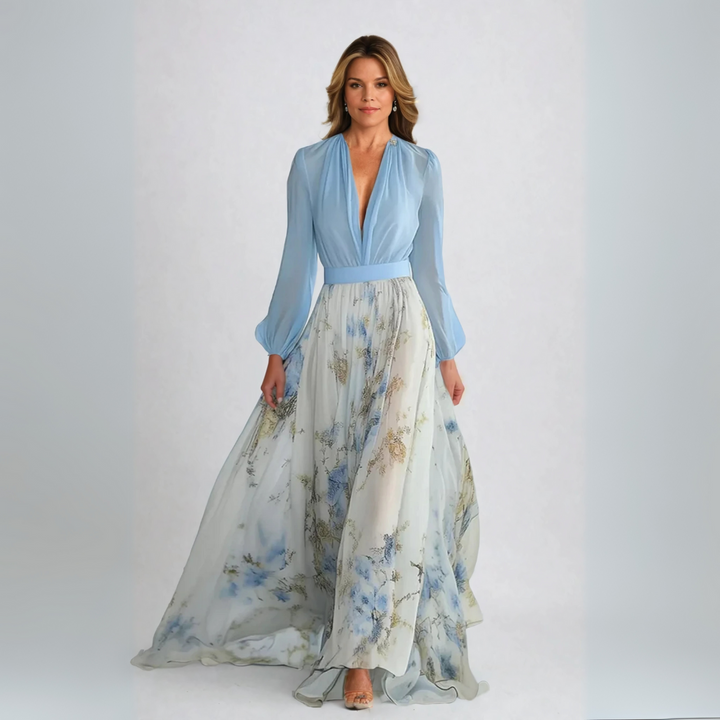 Dolores | Long Floral Pattern Dress