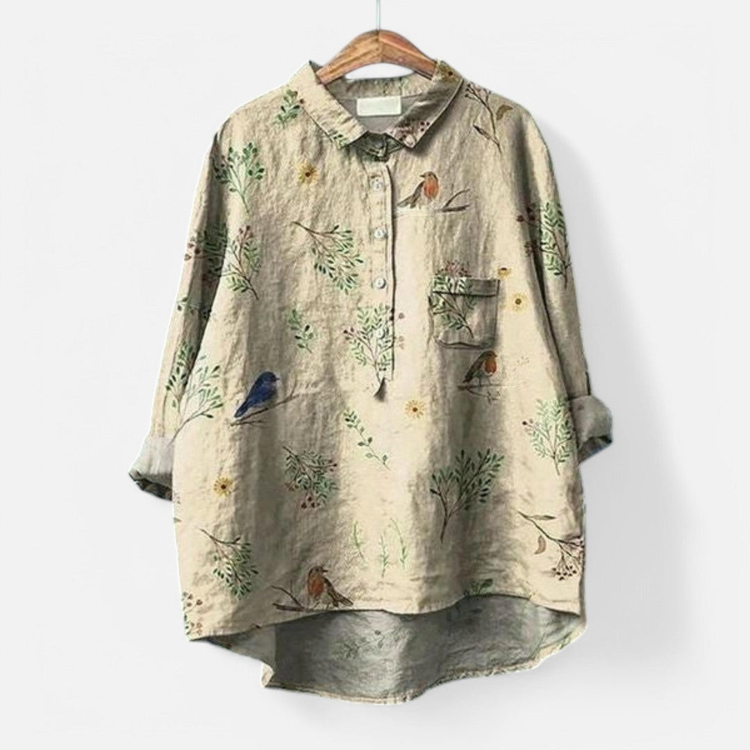 Kiara | Stylish Loose Fit Floral Blouse