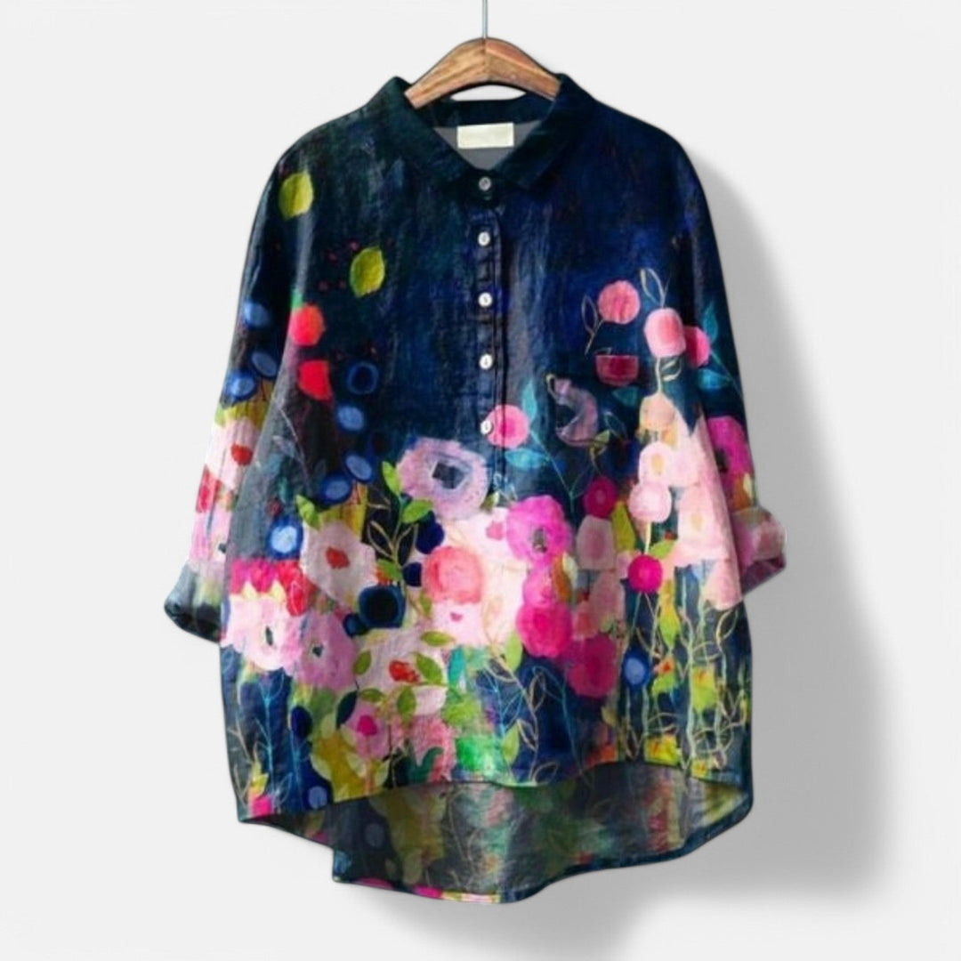 Kiara | Stylish Loose Fit Floral Blouse