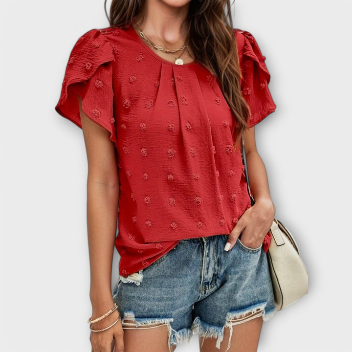 Charlotte – La blouse parfaite en Swiss-Dot