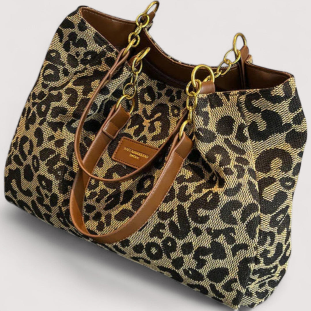 Edith | Elegant bag with leopard print