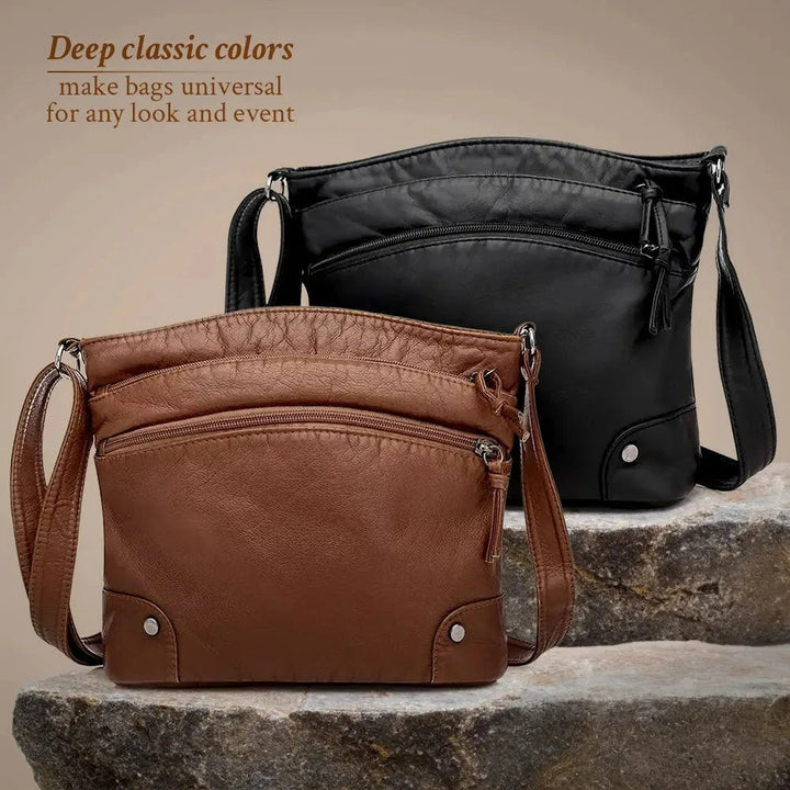Isla | Functional Large Capacity Leather Shoulder Bag