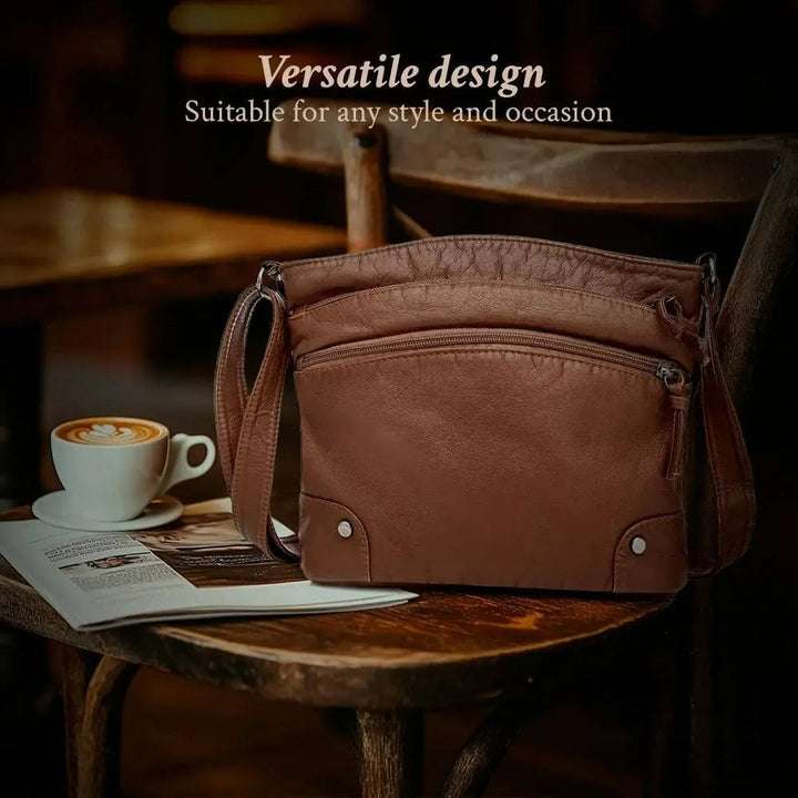 Isla | Functional Large Capacity Leather Shoulder Bag