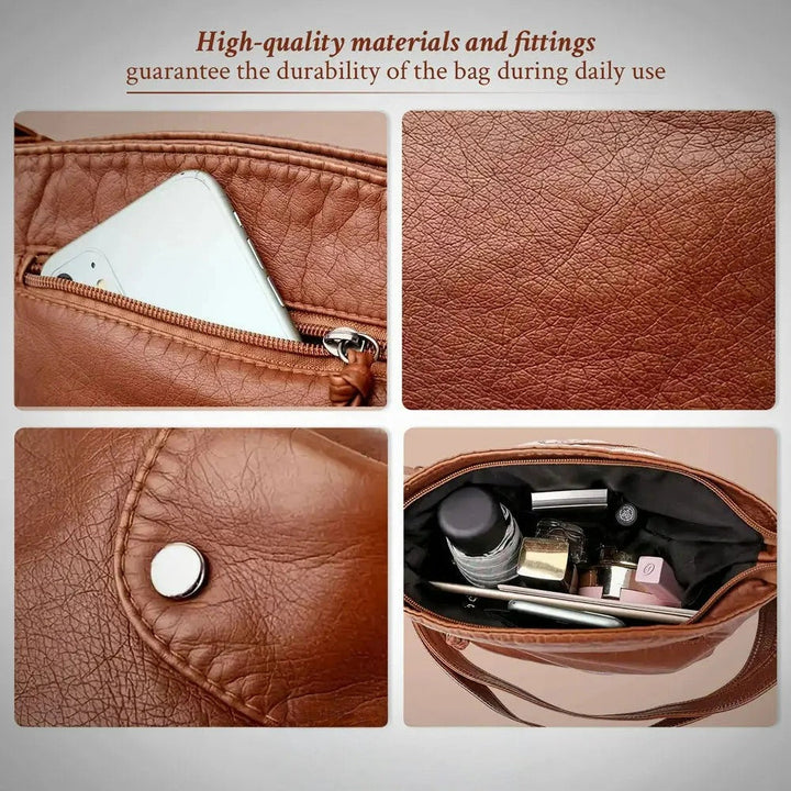 Isla | Functional Large Capacity Leather Shoulder Bag