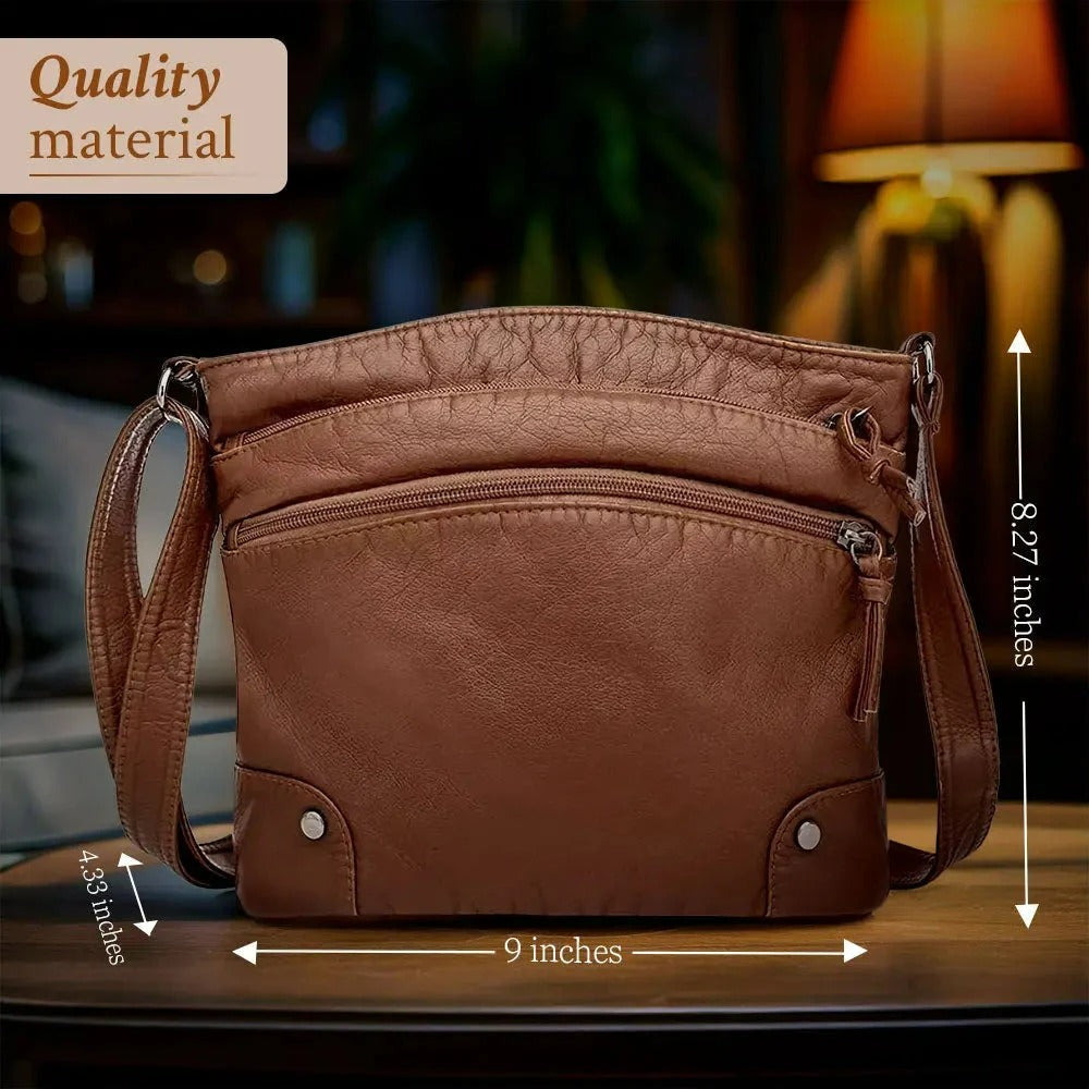 Isla | Functional Large Capacity Leather Shoulder Bag