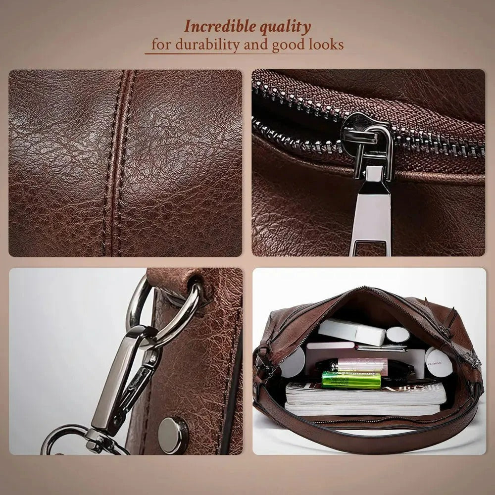 Rose | Luxury Leather Shoulder Bags for Travel