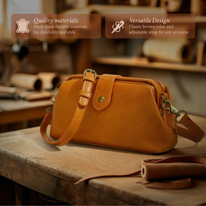 Sarah | Classic Leather Crossbody Bag for Women