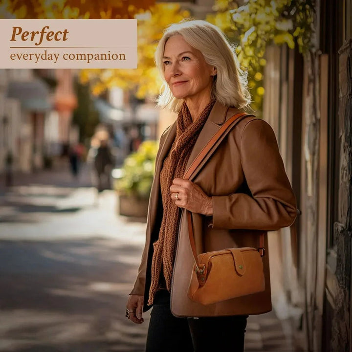 Sarah | Classic Leather Crossbody Bag for Women