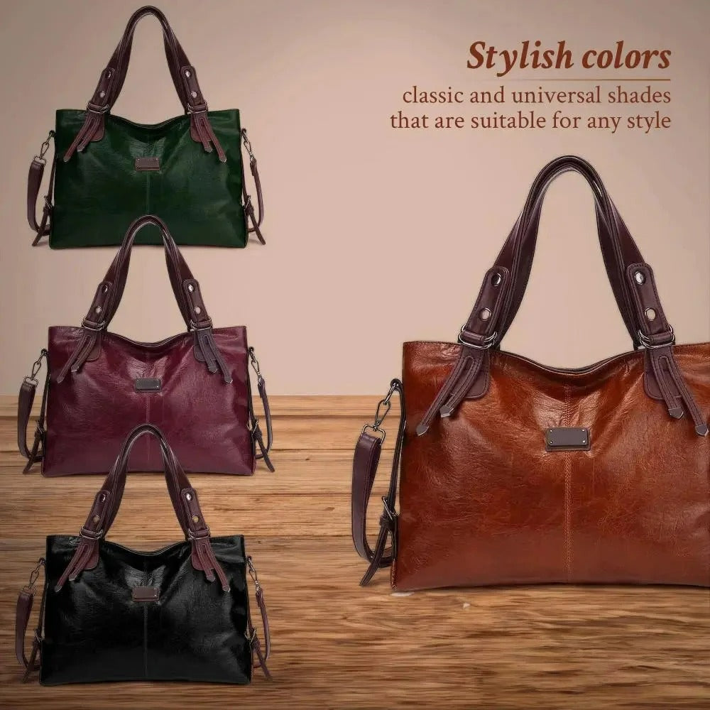 Alice | Fashionable Casual Leather Crossbody Tote