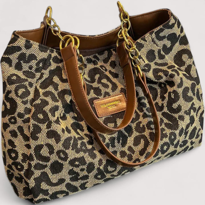 Edith | Elegant bag with leopard print