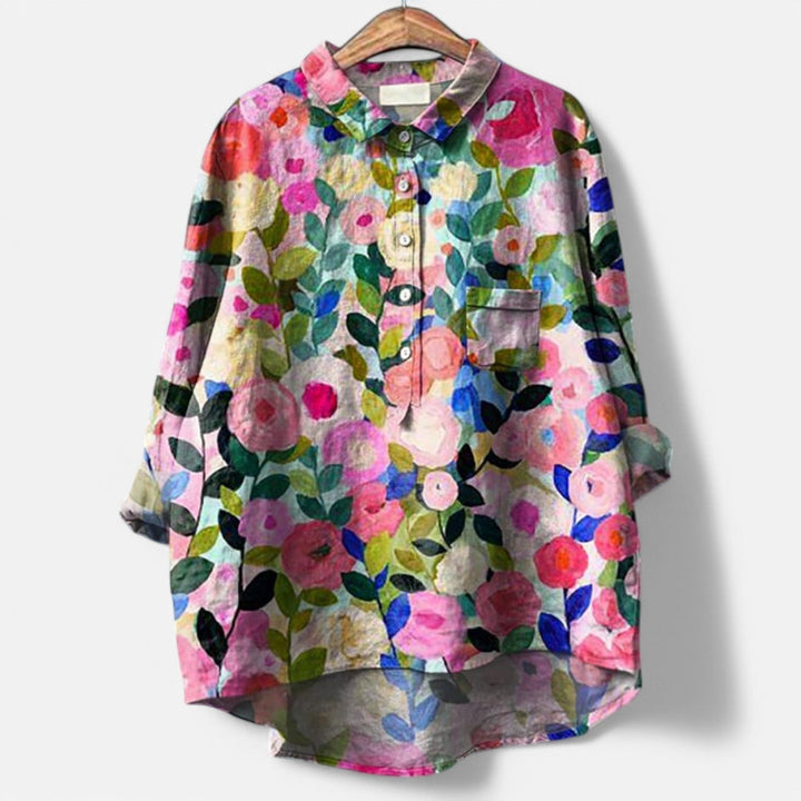 Kiara | Stylish Loose Fit Floral Blouse