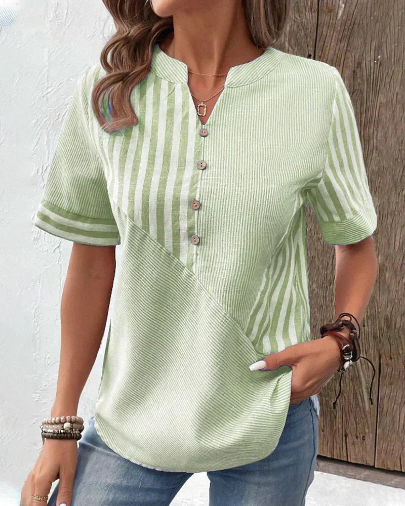 Monroe | Soft Striped Blouse