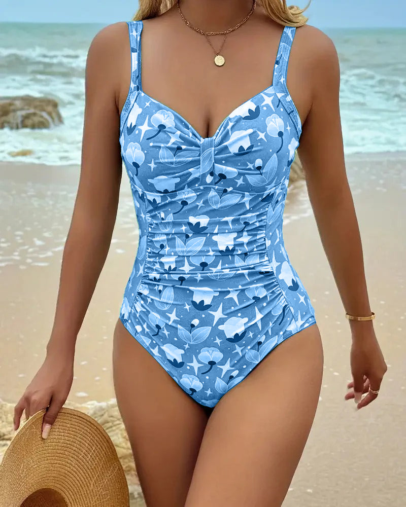 Zoe | Printed One-Piece Tankini Swimsuit