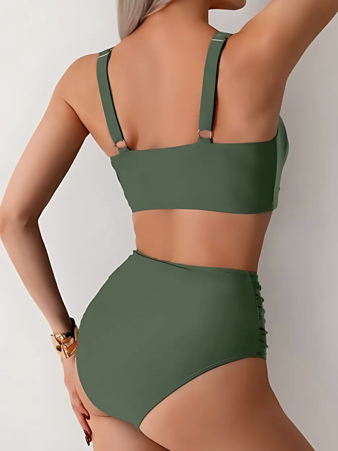 Olivia | Ruffled Bandeau Bikini