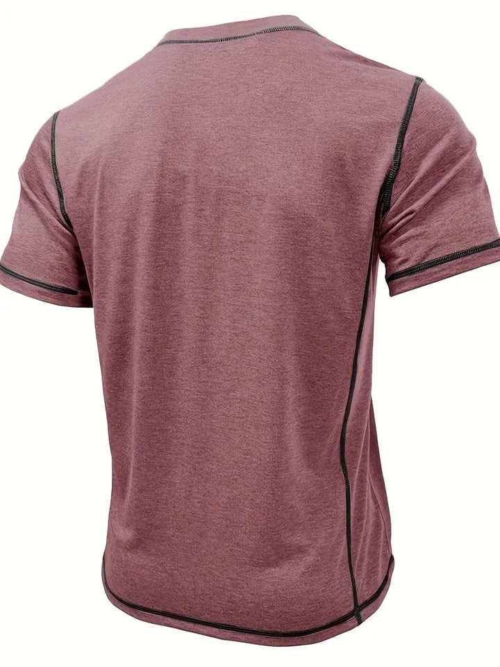 Orazio | Short Sleeve T Shirt With Button