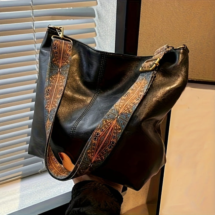 Amelia | Casual Wide Strap Shoulder Bag