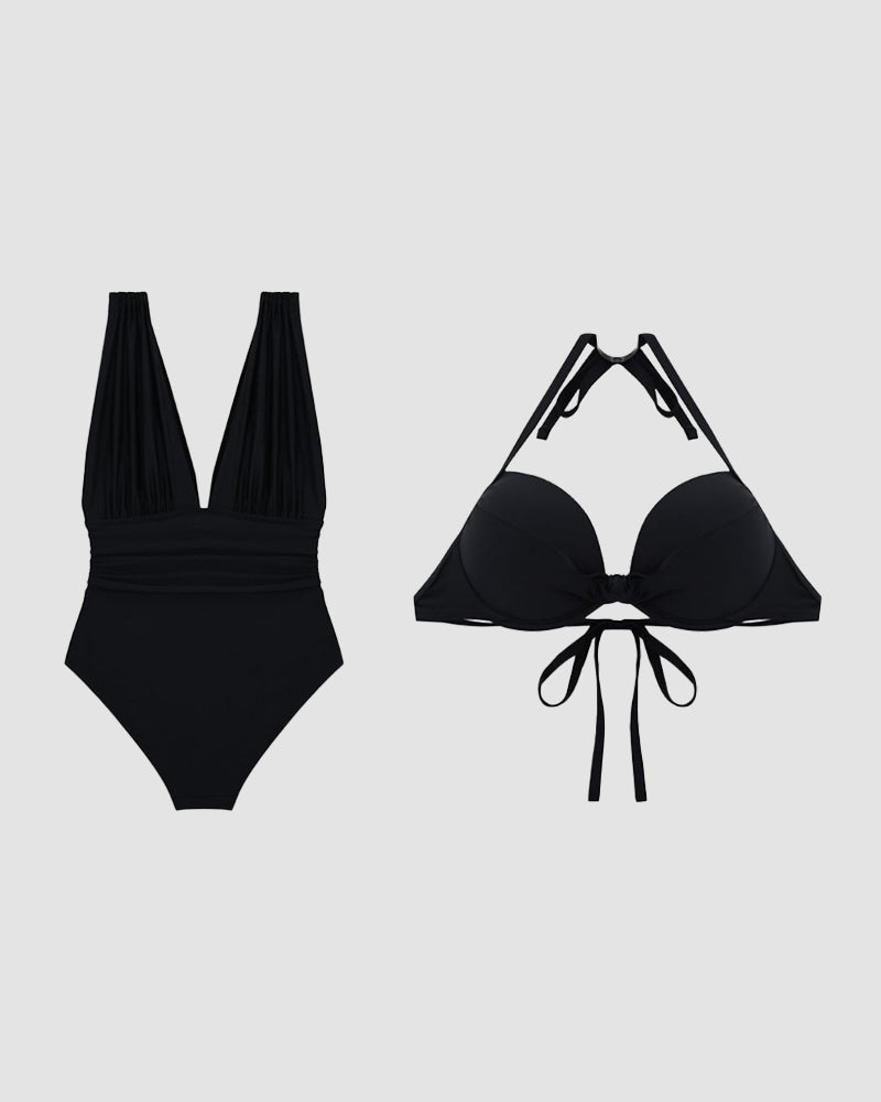 Emma | Shaping Swimsuit with V-Neck