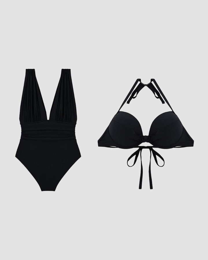 Emma | Shaping Swimsuit with V-Neck