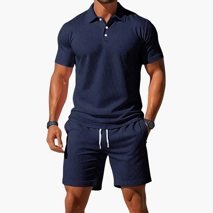 Nathan | Stylish Summer Shorts & Polo Set Men