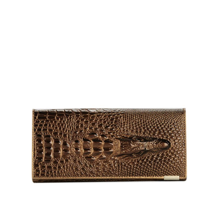 Caroline | Luxury Crocodile-Embossed Leather Wallet for Women