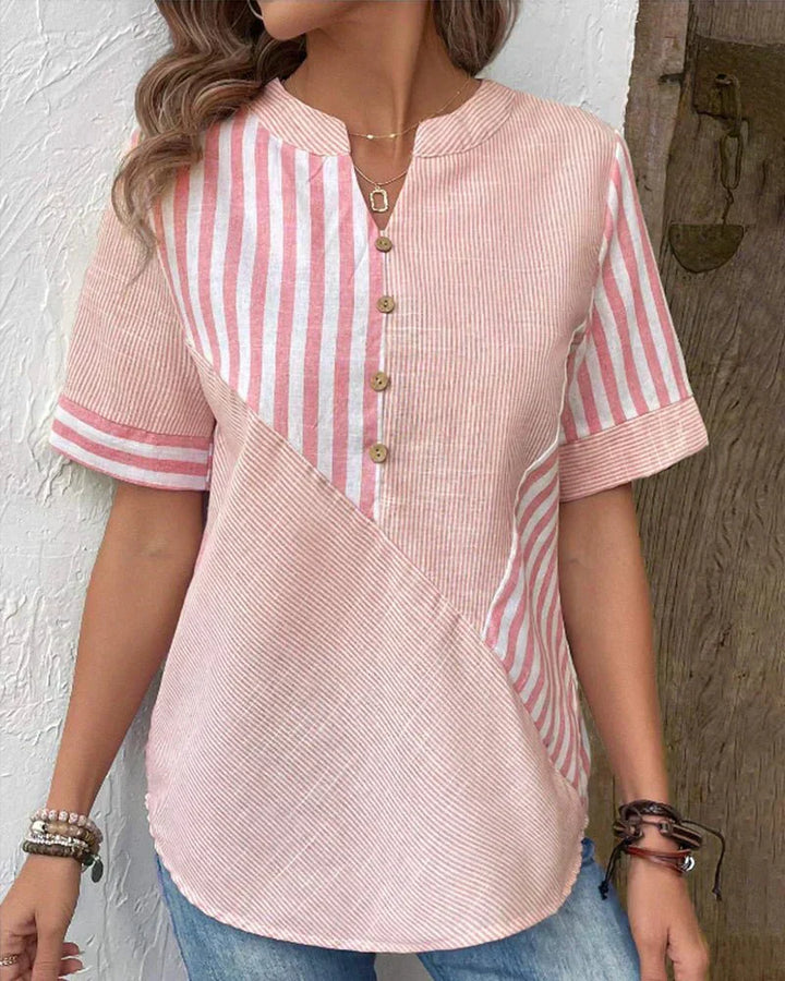 Monroe | Soft Striped Blouse