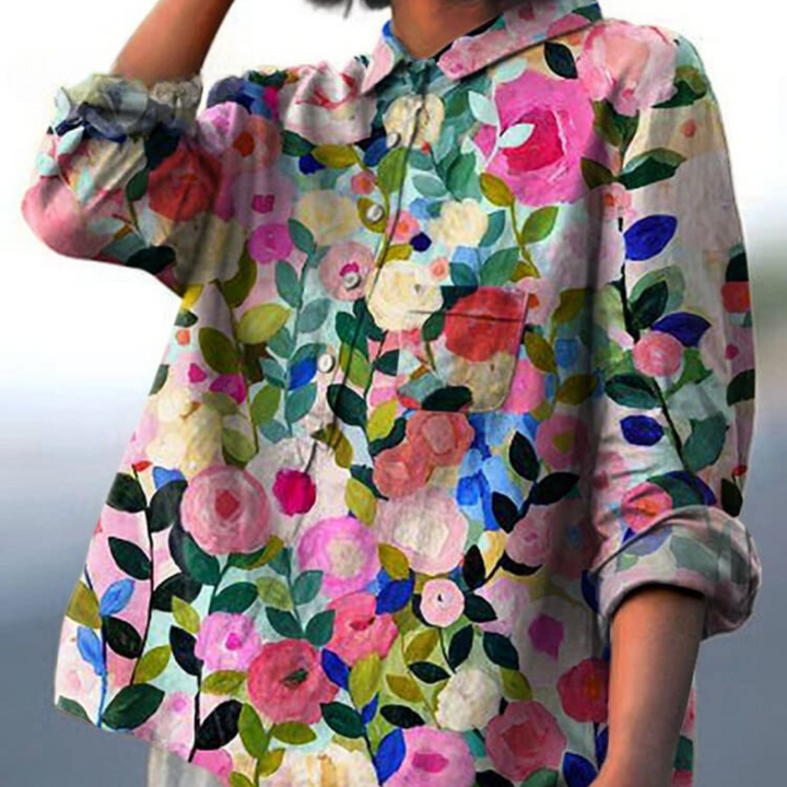 Kiara | Stylish Loose Fit Floral Blouse