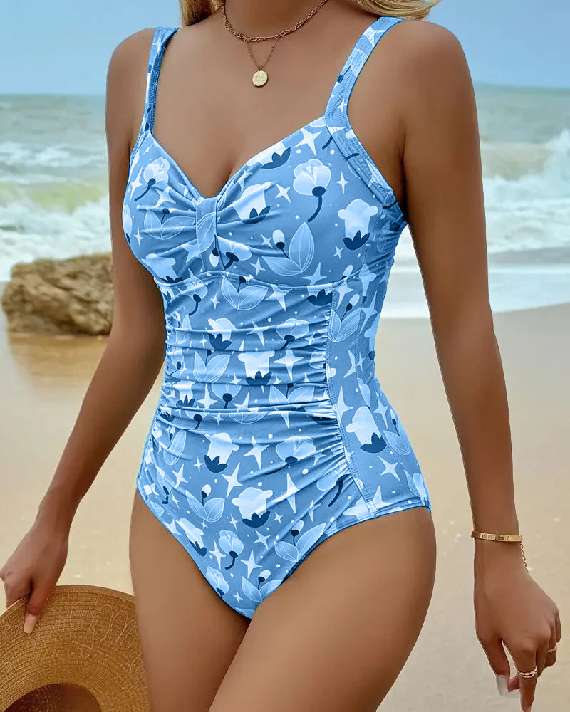 Zoe | Printed One-Piece Tankini Swimsuit