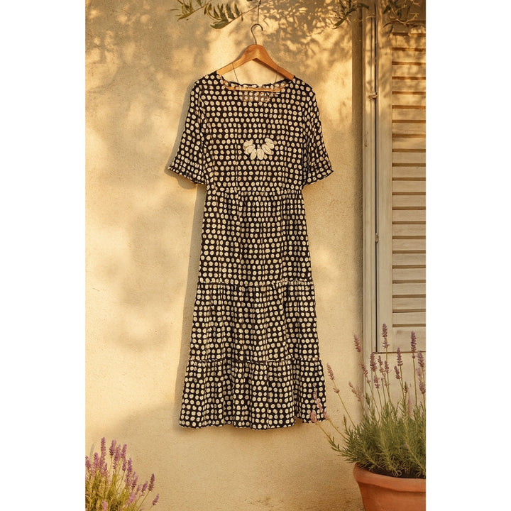 Mary | Ruffle Sleeve Midi Dress