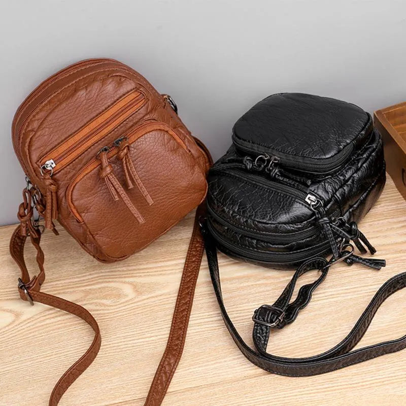 Ella |  Elegant Leather Shoulder Bag