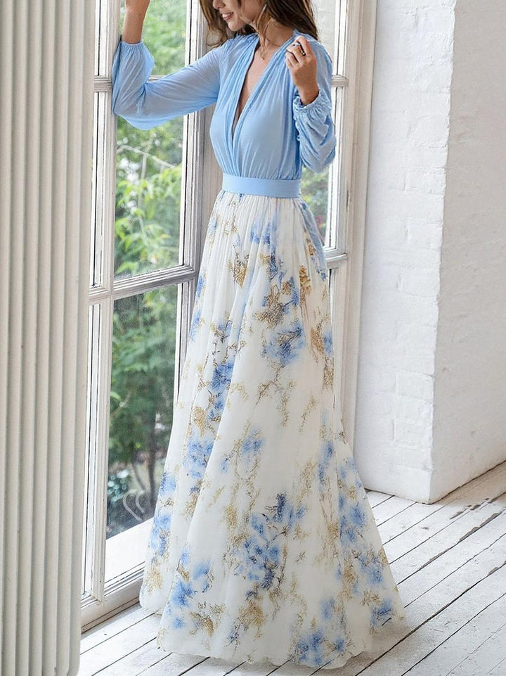 Dolores | Long Floral Pattern Dress