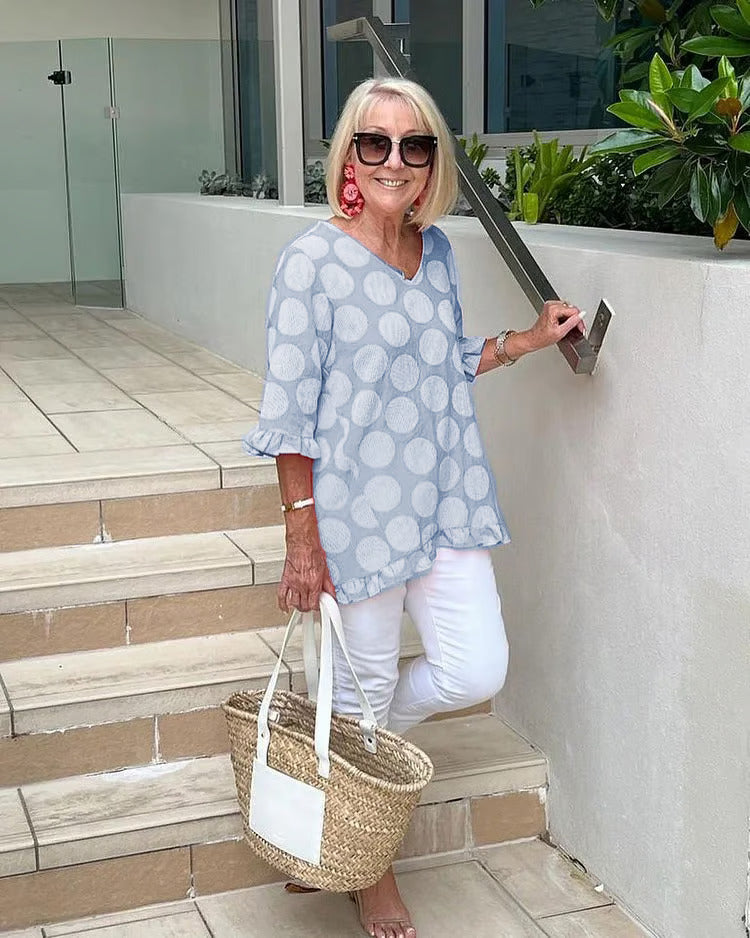 Beth | Stylish V-Neck Blouse