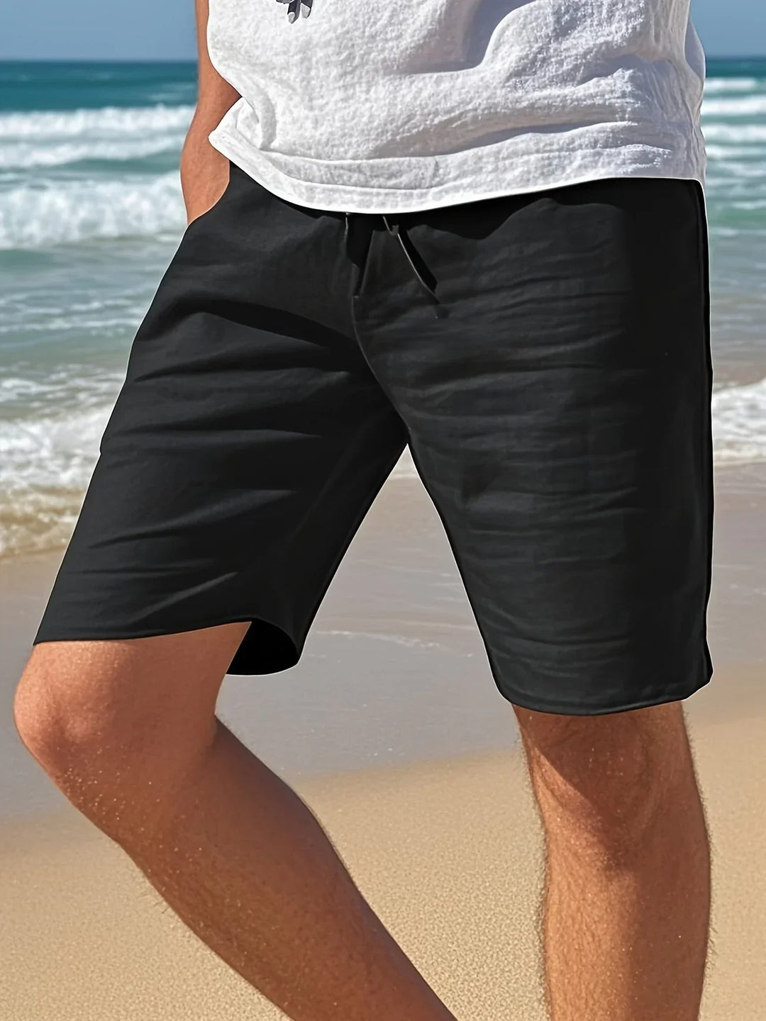 John | Casual Relaxed Fit Drawstring Shorts