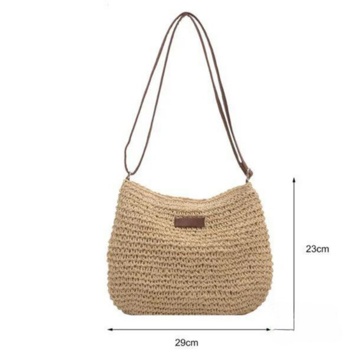 Mary | Retro Straw Sling Crossbody Bag