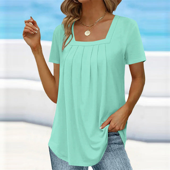 Brenda | Elegant Pleated Blouse