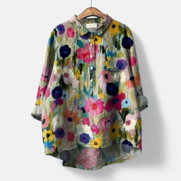 Kiara | Stylish Loose Fit Floral Blouse