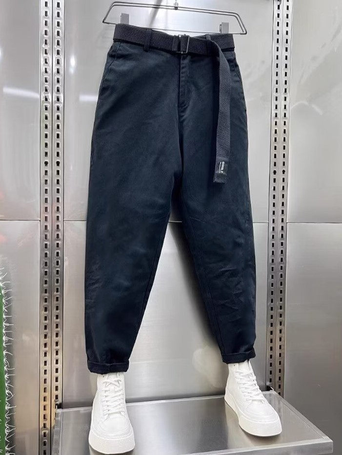 Alan | Relaxed Fit Belted Tapered Pants