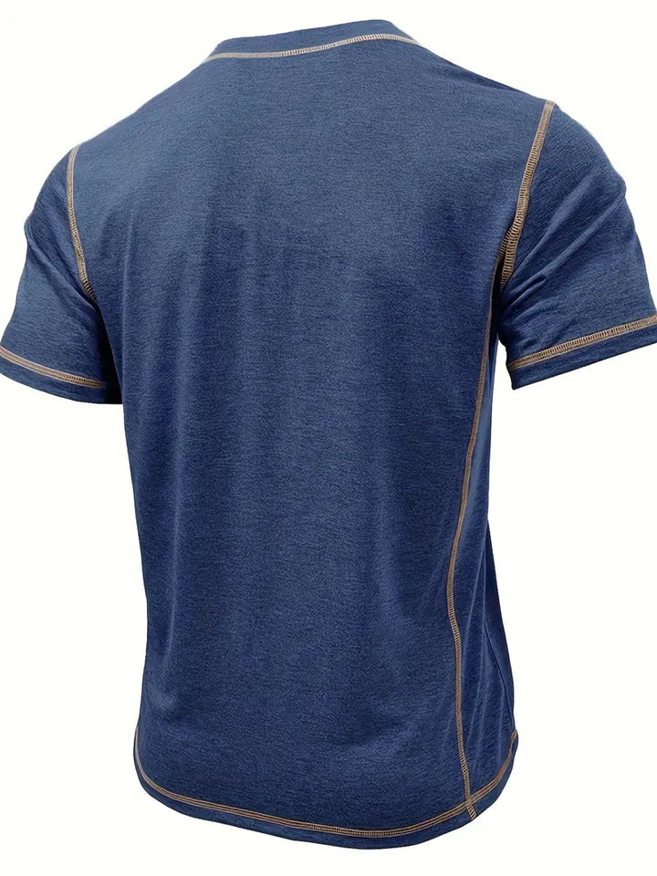 Orazio | Short Sleeve T Shirt With Button
