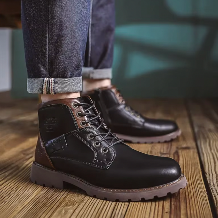 Jason | Stylish Rugged Lace Boots