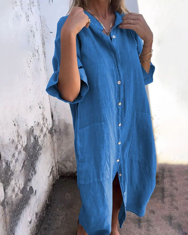 Melany | Ibiza Style Casual Shirt Dress