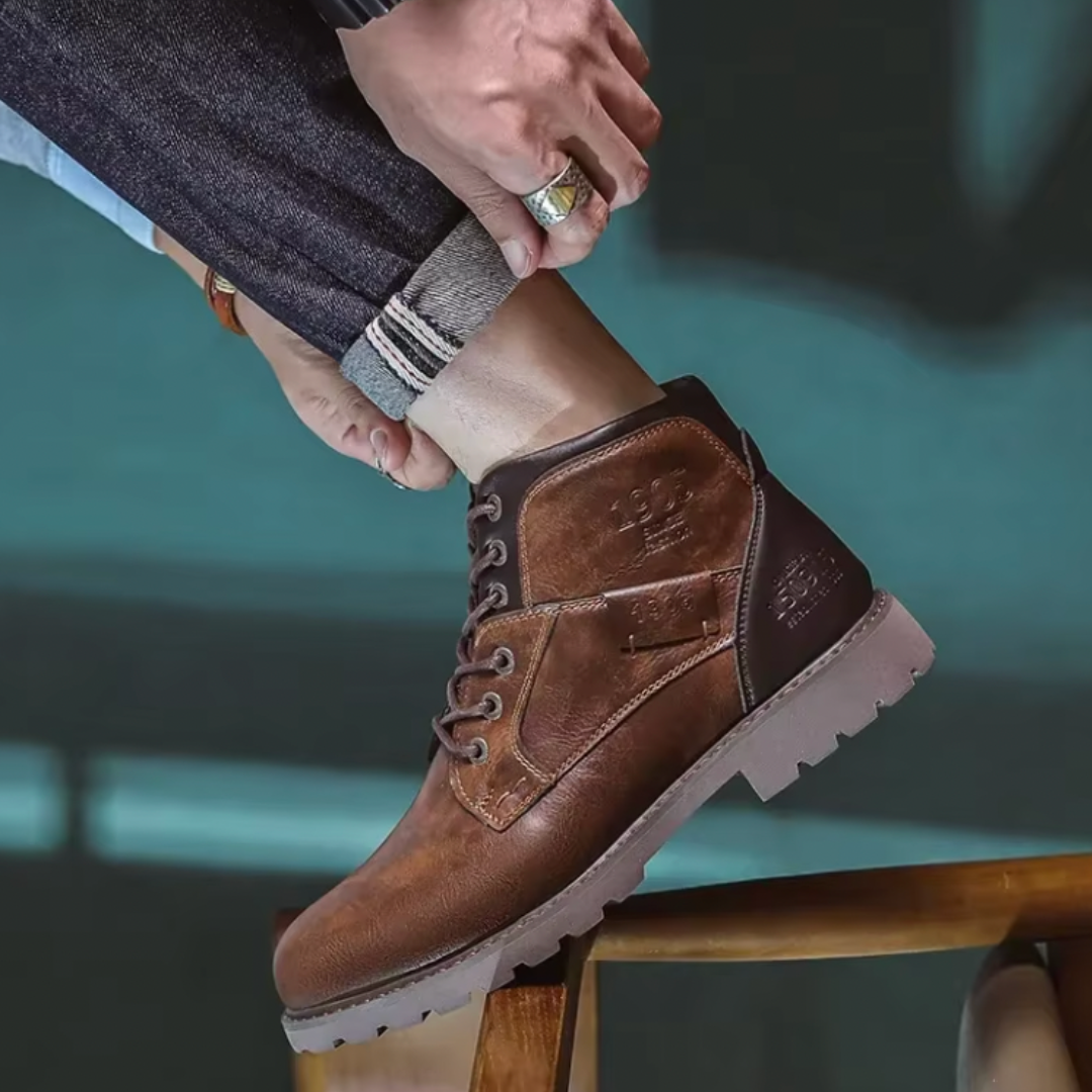 Jason | Stylish Rugged Lace Boots