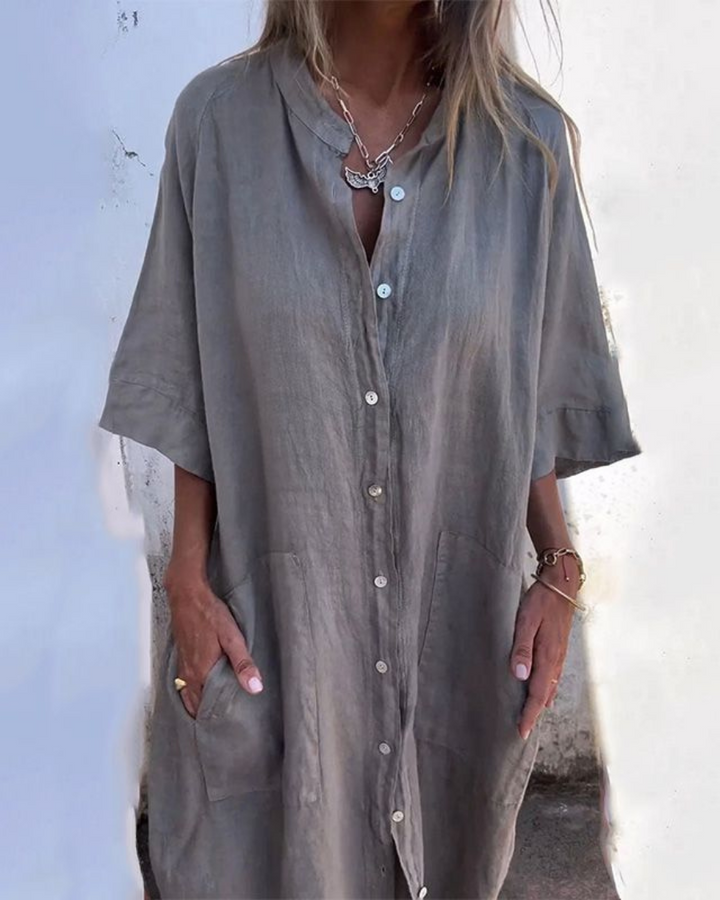Melany | Ibiza Style Casual Shirt Dress